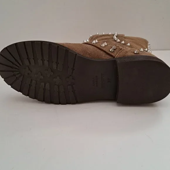 Zara leather boots USA 6.5 EUR 37 - Picture 4 of 8